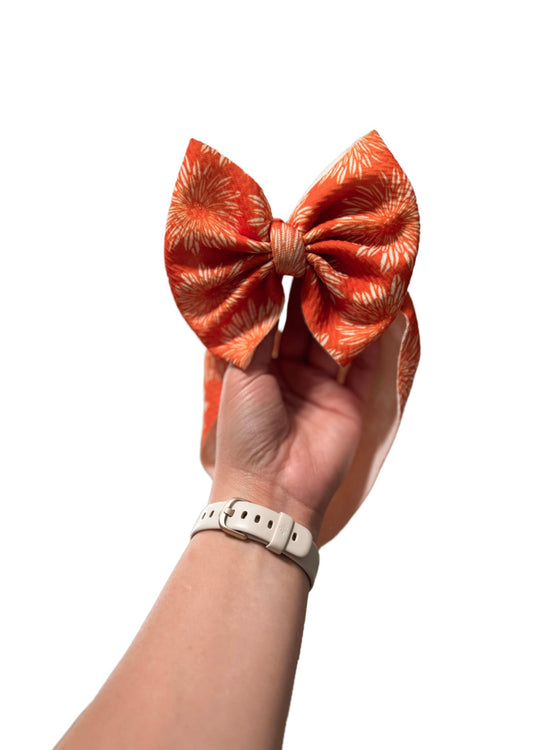 Traditional Bows - Orange summer flowers