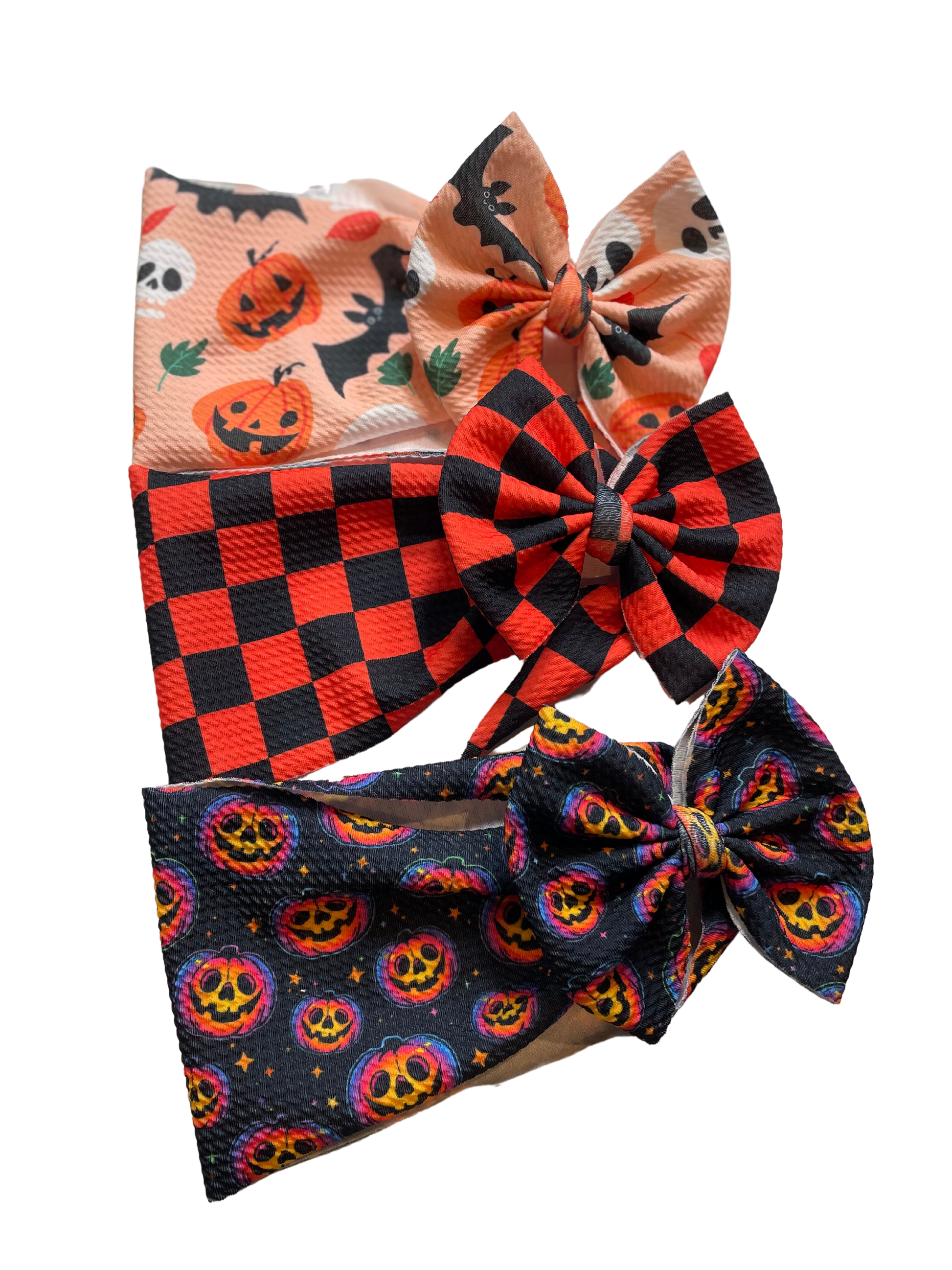 Traditional Bows - Spooky - Ev's Bowtique Shop The most comfortable trendy bows for all of your babes. Traditional bows come styled as headwraps, Nylons, clips or pigtail sets! The choice is always yours!